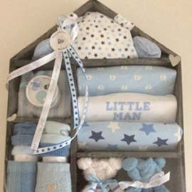 Evara baby shower gift set with eco-friendly packaging