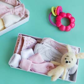 Happy baby wearing Evara cotton onesie made for comfort